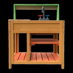 Childrens Outdoor Play Mud Kitchen Sand Pit with Display Shelf V63-833481