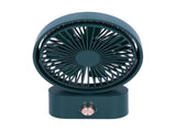 Portable Electric Fan 270&deg Shaking Head Desktop Fan with 10 Gears USB Charging for HomeGreen V1294-YM0901-3113210088612