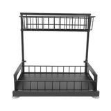 Under Sink Organizers and Storage Sliding Cabinet Basket Organizer 2 Tier Under Bathroom Storage V1294-YM0703-3117230092011