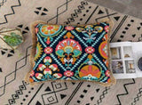 Cotton Linen Throw Pillow Covers Farmhouse Embroidered Decorative Personalized Pillowcase with V1366-AZ2-W-05507