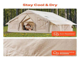 Inflatable Tents for Camping, 4-6 Person Easy Setup Blow up Tent with Hand Pump, 300D Oxford 4 V952-KJZP331MCQWZC4B47V0