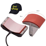 Hat Cap Press Mat Pad Heating Transfer Attachment Silica Gel 5.5x3 Inch 110V for Heat Press Machine V1366-AZ2-W-18615
