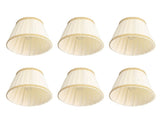 6Pcs Small Lamp Shade Clip On Drum Lampshade Cloth for Chandelier Candle Bulbs Lighting Accessories V1294-YM0703-3119230010711