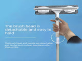 2 PCS Professional 2-in-1 Squeegee with 137cm Extension Pole - 360 Degree Rotatable High-Rise V888-ELOSUNG18493