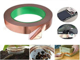 Copper Tape for Slug Snail Control, Self Adhesive Copper Foil Garden Barrier for Plant Protection, V1192-AZ-W-33953