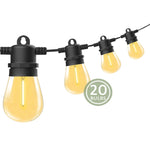 Festoon String Lights 20 Bulbs 23M Fairy LED Waterproof Outdoor Christmas Party V274-HA-SS-GL-EE220