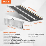 VEVOR Portable Wheelchair Ramp 152cm, Non-Slip Aluminum Folding Handicap Ramp, Door Threshold Ramps V952-ZDKMJPD60YC12YUIHV0