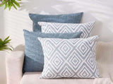 Decorative Set of 4 Square Couch Pillows Linen Cushion Cover for Couch Sofa Living Room, 18"x18" V1189-WXFWAL-20260319-00053