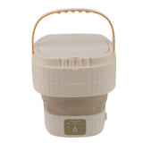 Portable Washing Machine 9L 10W Foldable Bucket Washer Low Noise Mini Washer 100240V for Underwear V1294-YM0901-3113230354511