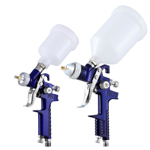 Giantz 2PC HVLP Spray Gun Paint Gun Gravity Feed 0.8mm 1.4,mm Nozzles Included GSG-2SG-BOX-BL