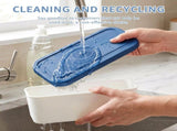 2L PP Plastic Cream Containers Sealed & Odor-Proof, Comes with Scoop, Perfect for Homemade V1369-AZ3-W-12030