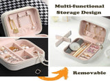 Travel Jewelry Case Bridesmaid Gifts Box,6 Pack Small Jewelry Box Mini Jewelry Organizer,PU Leather V1259-DP01-A-4194