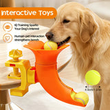 Manual Ball Launcher Adjustable Difficulty, No Batteries Needed, Clip-On Automatic Ball Dispensing, V1232-CWWJ-001