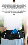 WRELS Trail Running Waist Belt - Lightweight Mesh Hydration Pack with Trekking Pole Holder V888-ELOSUNG41435
