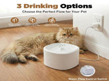 Cat water dispenser, 101oz/3L automatic cat water dispenser bowl for pets and small animals V1192-AZ-W-25107