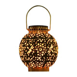 Outdoor Garden Light Hollowed Out Shadow Lantern Hanging Powered Lamp Garden Landscape V1294-YM0721-10143568