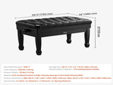 Piano Bench, Duet Keyboard Piano Chair with 20.3"-23.4 Adjustable Height, High-Density Padded V952-DCWXGQZDSMSRQOODMV0