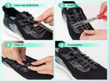 6 Pairs Elastic No Tie Shoelaces, Tieless Stretch Shoe Laces for Adults V1192-AZ-W-25207