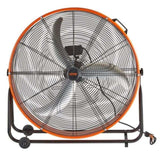Drum Fan 30 Inch High Velocity Industrial Use 3-Speed 13000CFM for Warehouse V952-GYLSFS30YCACB1SPBV3