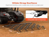 Drag Harrow, 5 x 4.5 ft Durable Chain Harrow with 60 Sharp Teeth, Suitable for ATV UTV Tractor, V952-LP545FTGDK00K6HARV0