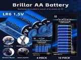 50 Pcs Brillar AA Platinum Alkaline Batteries V915-BR0047X5