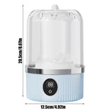 Mini Portable Washing Machine Rechargeable Small Clothes Washer for Travel Use Blue V1263-JX-7248-1