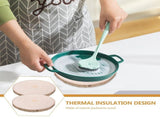 Ivory Wood Pot Holders Trivets for Hot Dishes Kitchen Supply 4Pcs V1369-AZ3-W-20639