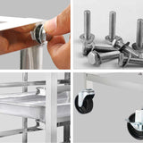 SOGA 2X Gastronorm Trolley 16 Tier Stainless Steel Bakery Trolley Suits GN 1/1 Pans GASTRONORMRACKINGTROLLEY305X2