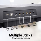 Karrera 88 Keys Electronic Keyboard Piano with Stand Silver EKB-CHJ-88-SL