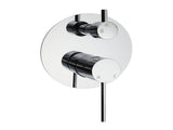 OZ Chrome Round Stainless Steel Shower Mixer 2 Way Switch Diverter For Bath Set V1233-KRD202CR