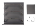 Hanging Pot Lid Rack Aluminum Alloy Secure Structure Space Saving Versatile Wall Cabinet Pot Lid V1294-YM0901-3118240201211