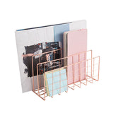 Magazine Rack Desktop Magazine Rack Desk Magazine Rack 3-Layer Iron Book Magazine File Storage Rack V1370-AZ4-06627