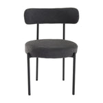 Charcoal Chic Boucle Elsa Dining Chairs V264-DNC-416B-CHL-02-1