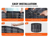 Compost Bin 1000 L, Outdoor Expandable Composter, Easy to Setup & Large Capacity Composting Bin, V952-GDSDFXHSPE24XFBXXV0
