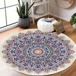 SOGA 120cm Mandala Area Rug for Living Room Lounge, Bedroom, Anti-slip Doormat, Home Decor CARPETXLS14LGE