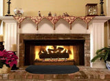 Fire Resistant Mat for Fireplace,Pads for Wood Stove, Black Floor Protector Rug for Outdoor BBQ V1369-AZ3-W-01383