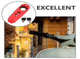 SWETRACE 1Pcs Compact Anti-scratch Surface Handlebar Lock Bicycle Outdoor Use 5.9x1.97x1.38in V1189-LWWAL-20260327-03791