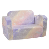 Foldable Baby Chair 2-in-1 Baby Lounger Couch Glow in Dark Kids Sofa V952-ETSF6354652I4U5Y8V0