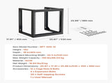 12U Wall Mount Server Rack, 68.04 kg Max Load Capacity, Open Frame Network Rack with 180 Degrees V952-BGSJJ12U18YC9I110001V0