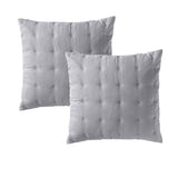 Bianca Pair of Langston Silver European Pillowcases V442-BCA-PILLOWC-LANGSTON-SILVER-EU