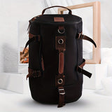 Retro Canvas Backpack Duffle Backpack Hybrid Vintage Travel Bag Canvas Laptop - Green - Size M V1106-DSZ-0012-001-GRN-M