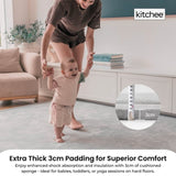 Kitchee Foam Floor Mat 150x200cm - Padded Thick Deep Soft Tatami Style Rug Grey V238-SUPDZ-41169708187728