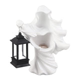Resin Ghost with Lantern Resin Ghost Hell Messenger Statue Halloween Sculpture Garden Yard V1294-YM0716-10350916