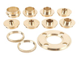 11 Piece Router Guide Kit Brass Efficient Long Lasting Router Template Guide for Woodworking V1294-YM0901-3114250029211