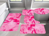 5Pc Bath Mats for Bathroom, Quick-Dry Bathroom Rugs Sets Washable Non-Slip Bath Mat Ultra Soft V1189-LWWAL-20260325-01108