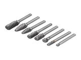8pcs Tungsten Carbide Burr Bits Dia 6mm Rotary File Set for Wood Carving Metal Working V1294-YM0523-3111210398411