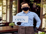 2-Pack Adjustable Polyester Cotton Aprons for Men with Pockets, Restaurant Aprons for Cooking and V1370-AZ4-16019