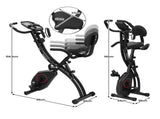 Powertrain 135E 4-in-1 Foldable X-Bike with LCD Display and Resistance Bands XBK-HSM-135E