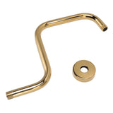 Shower Extension Arm Stainless Steel High Rise Shower Arm with Flange Wall Mounted Shower Head Riser V1294-YM0626-3112220083811