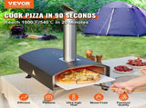 Outdoor Pizza Oven, 12-inch, Wood Pellet and Charcoal Fired Pizza Maker, Portable Outside Stainless V952-BXSPSLYCKLHSBC8PEV0